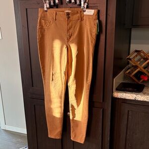 Maurices Women's Brown Khaki Ankle Jeans